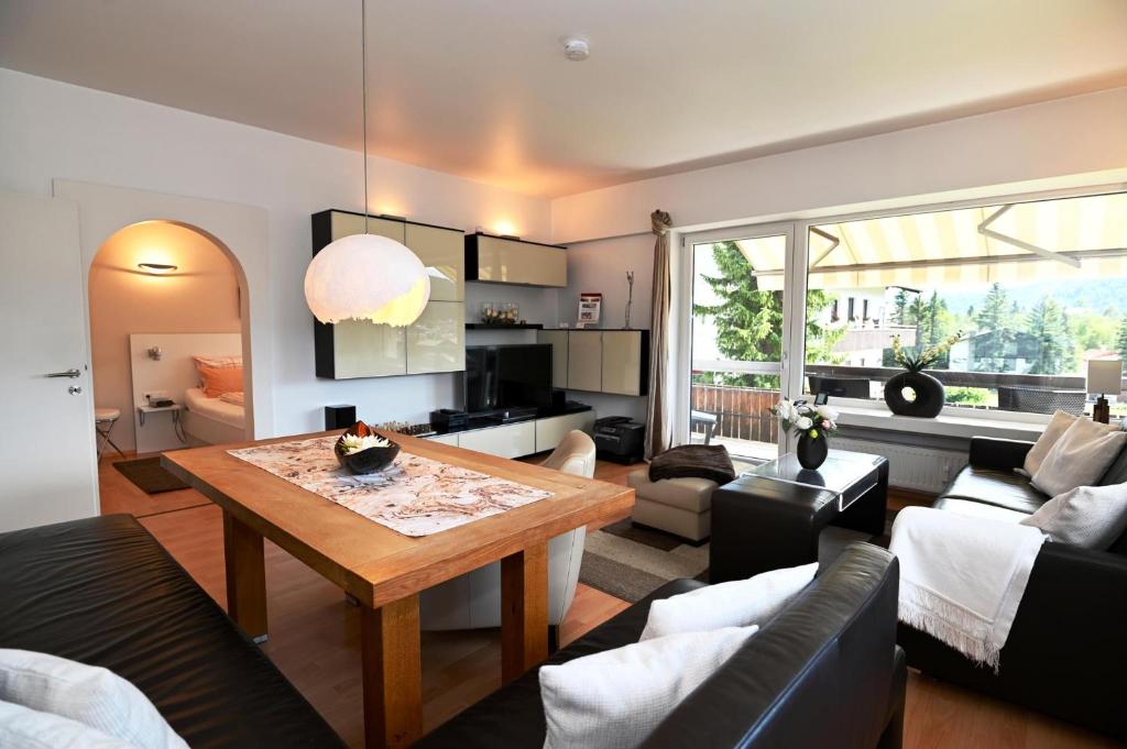 Kuchyň nebo kuchyňský kout v ubytování Berghaus Tirol - Luxus Apartement