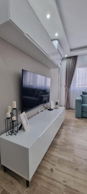 Televiisor ja/või meelelahutuskeskus majutusasutuses Apartman Ivkovic