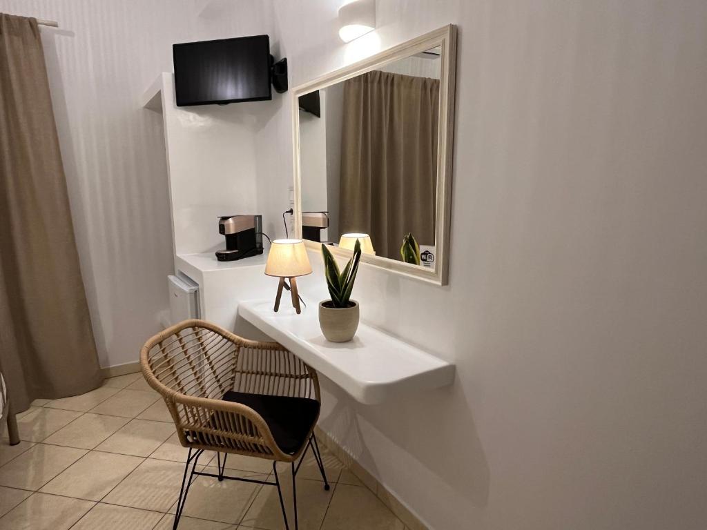 TV a/nebo společenská místnost v ubytování Hotel Chrisoula