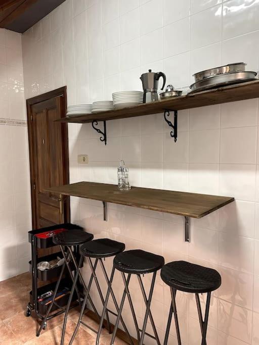 Kuchyň nebo kuchyňský kout v ubytování La Llamera