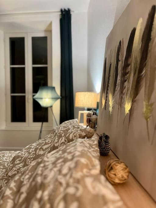 Posteľ alebo postele v izbe v ubytovaní Appartement - Centre ville historique - Avec vue