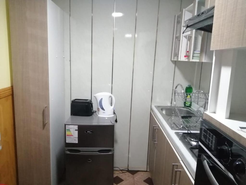 Kuchyň nebo kuchyňský kout v ubytování TyP Departamentos