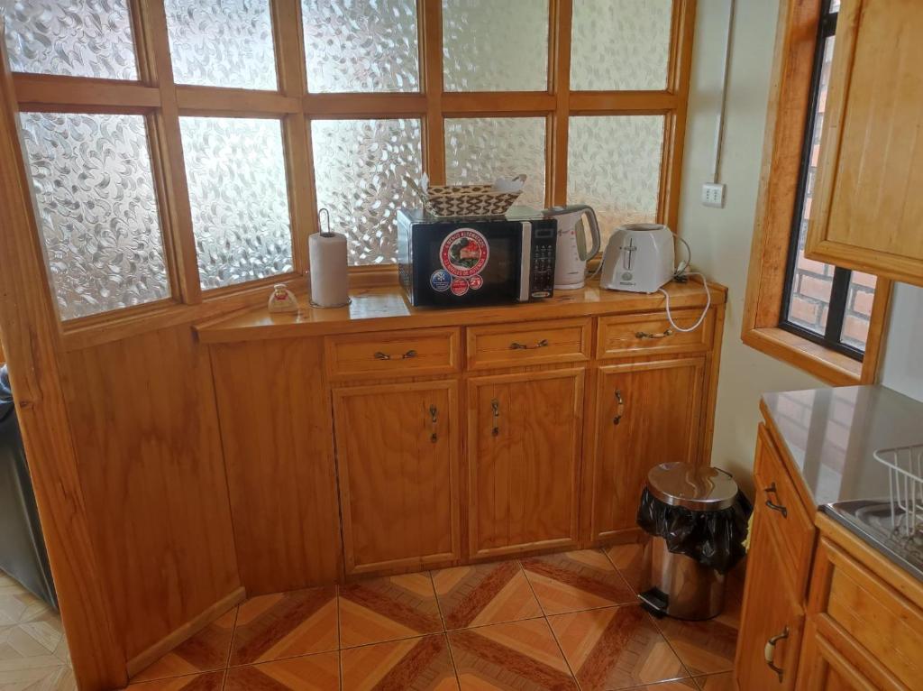 Kuchyň nebo kuchyňský kout v ubytování TyP Departamentos