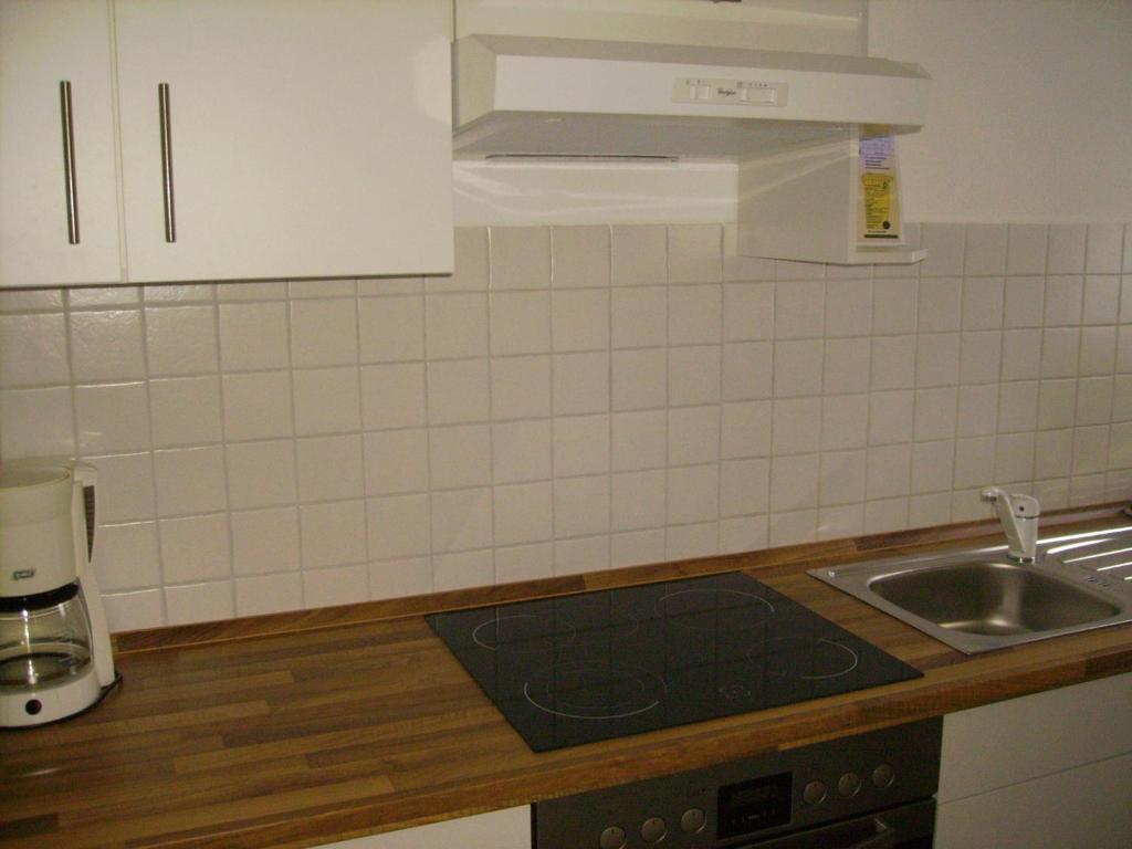 Kuchyň nebo kuchyňský kout v ubytování Ferienhof Rüßmann
