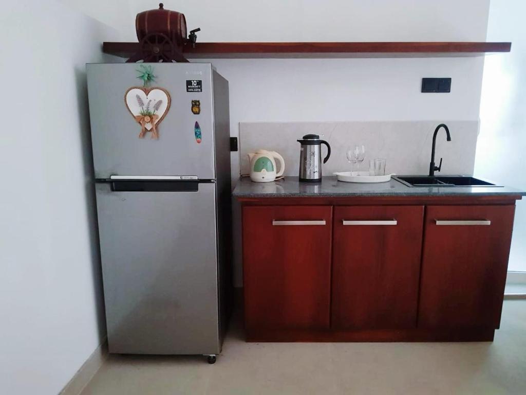 Kuchyň nebo kuchyňský kout v ubytování Pearl's Homestay Matale