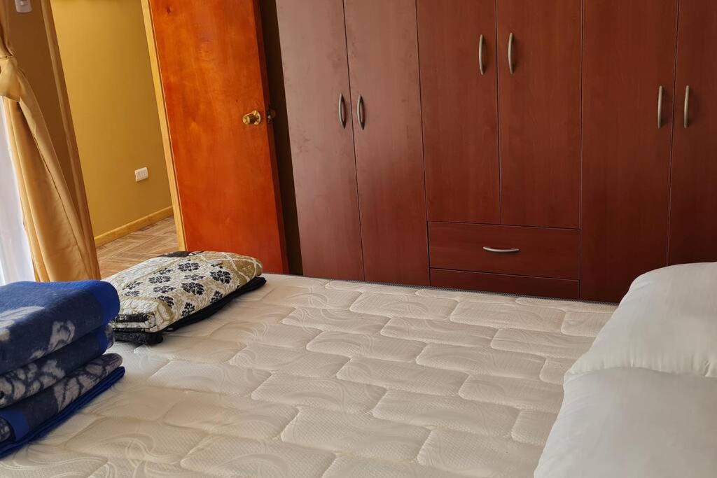 Postel nebo postele na pokoji v ubytování CABAÑA PARA RELAX EN OLMUE