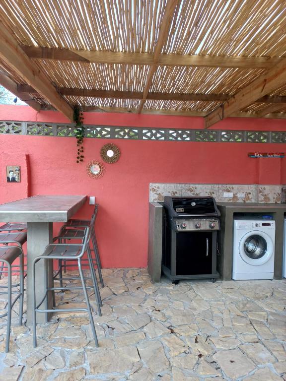 Patio nebo venkovní prostory v ubytování Happy Curoase