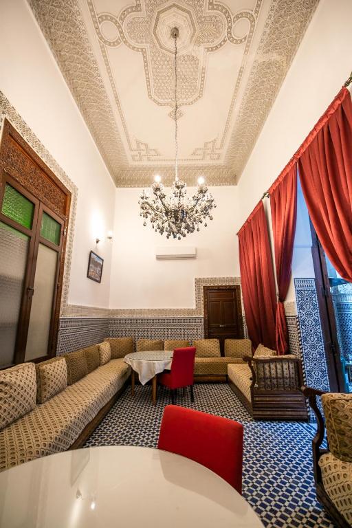Posezení v ubytování Riad Dari Fes