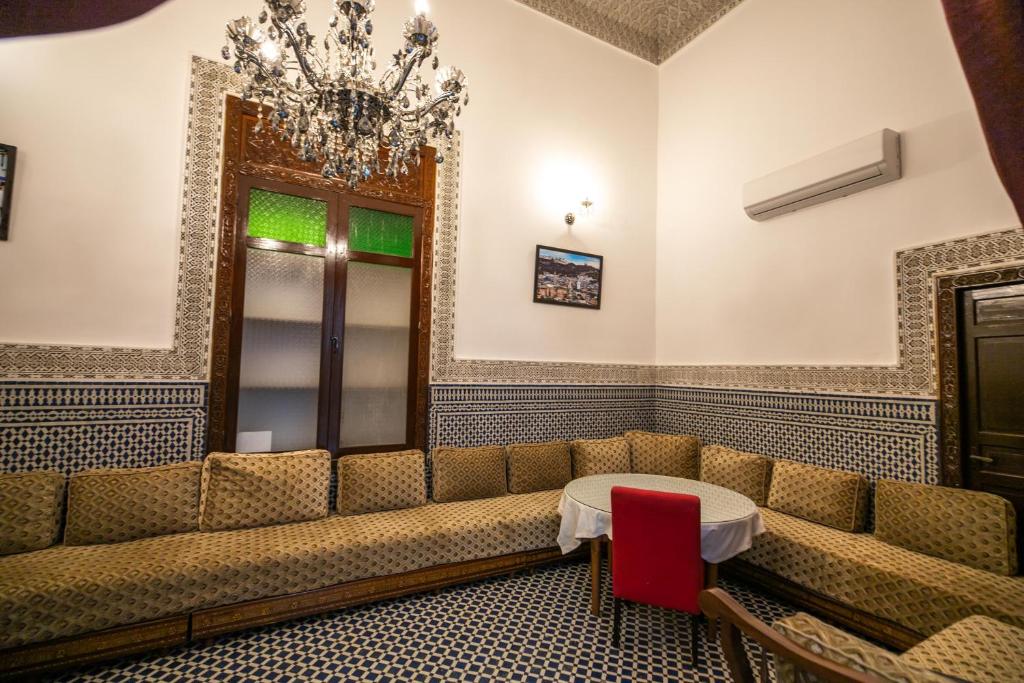 Posezení v ubytování Riad Dari Fes