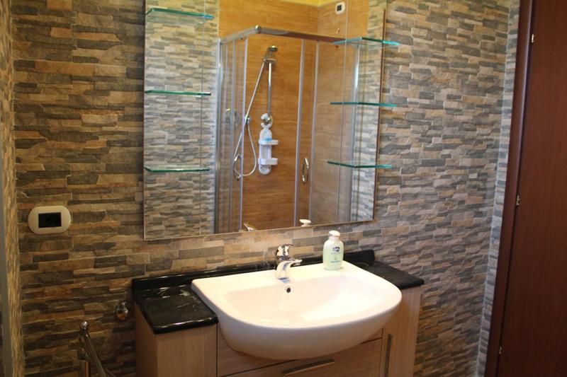 Koupelna v ubytování B&B Il Centralino