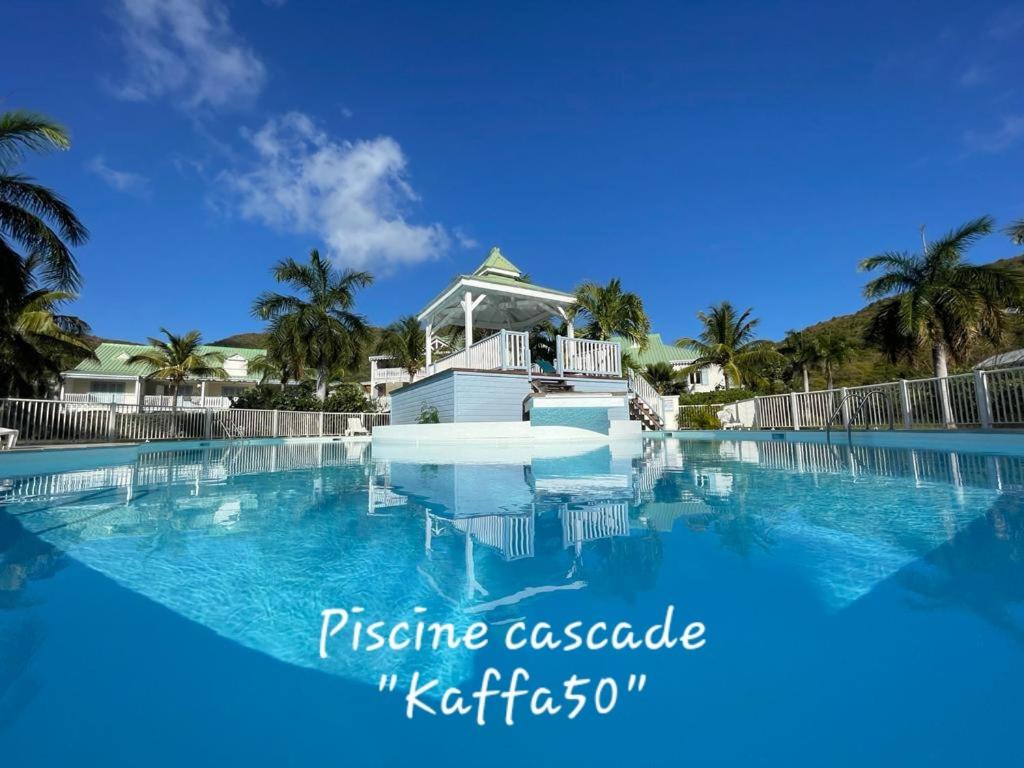 duży basen przed domem w obiekcie Kaffa50 - Plage& 3Piscines - Anse Marcel w mieście Anse Marcel 