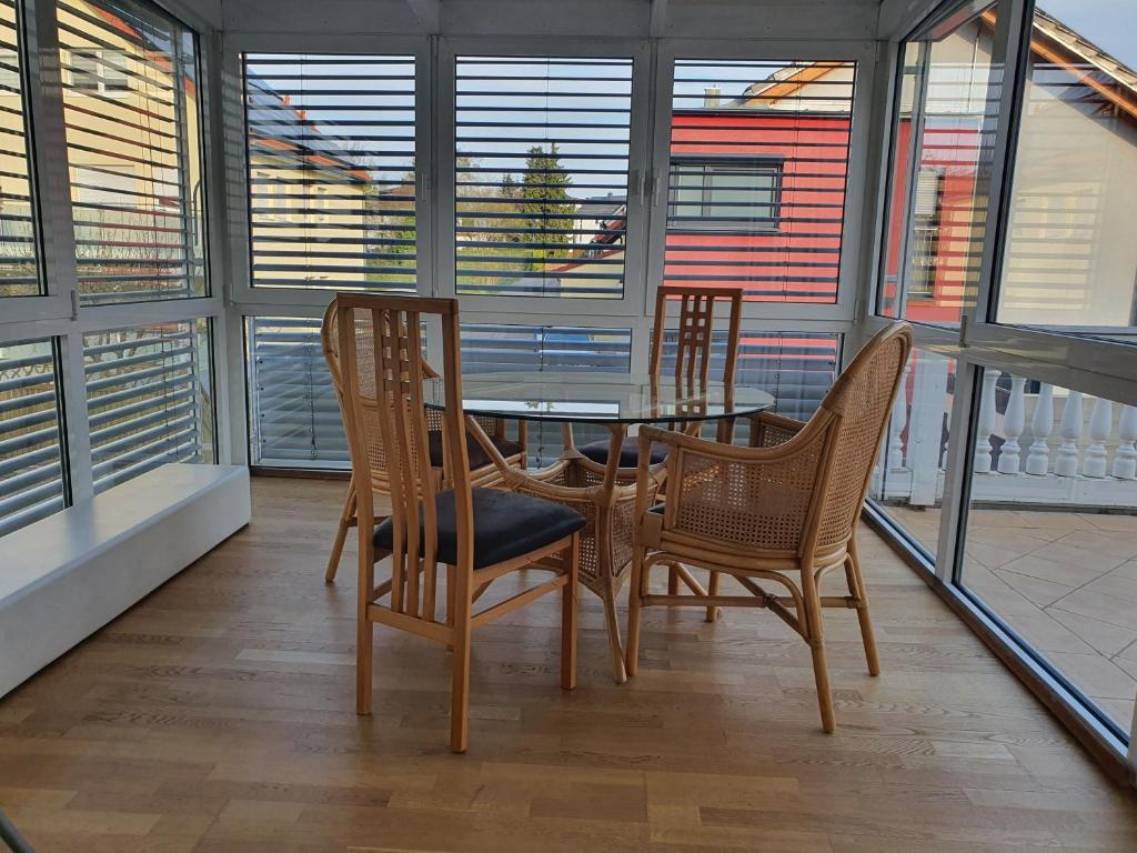 Μπαλκόνι ή βεράντα στο Ferienhaus FALVIG
