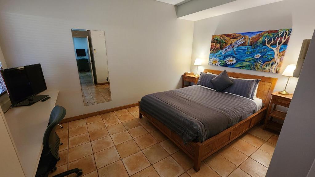 TV a/nebo společenská místnost v ubytování Samson Beach Chalets