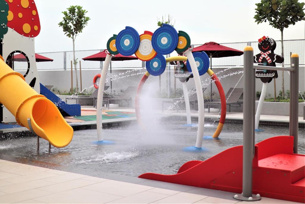 a water park with a water slide at KSL ESPLANADE HOTEL with HOT SPRING in Klang
