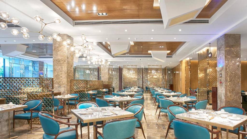 Restaurace v ubytování Juntai Hotel Xiamen