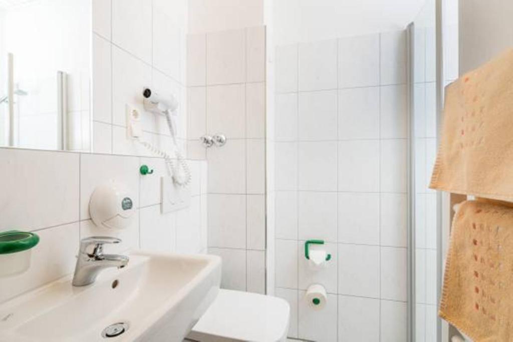 Koupelna v ubytování Hotel zur Post
