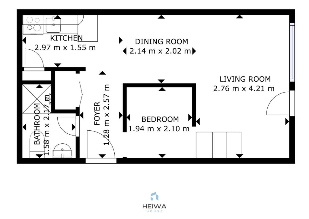 Půdorys ubytování Superbe appartement avec piscine