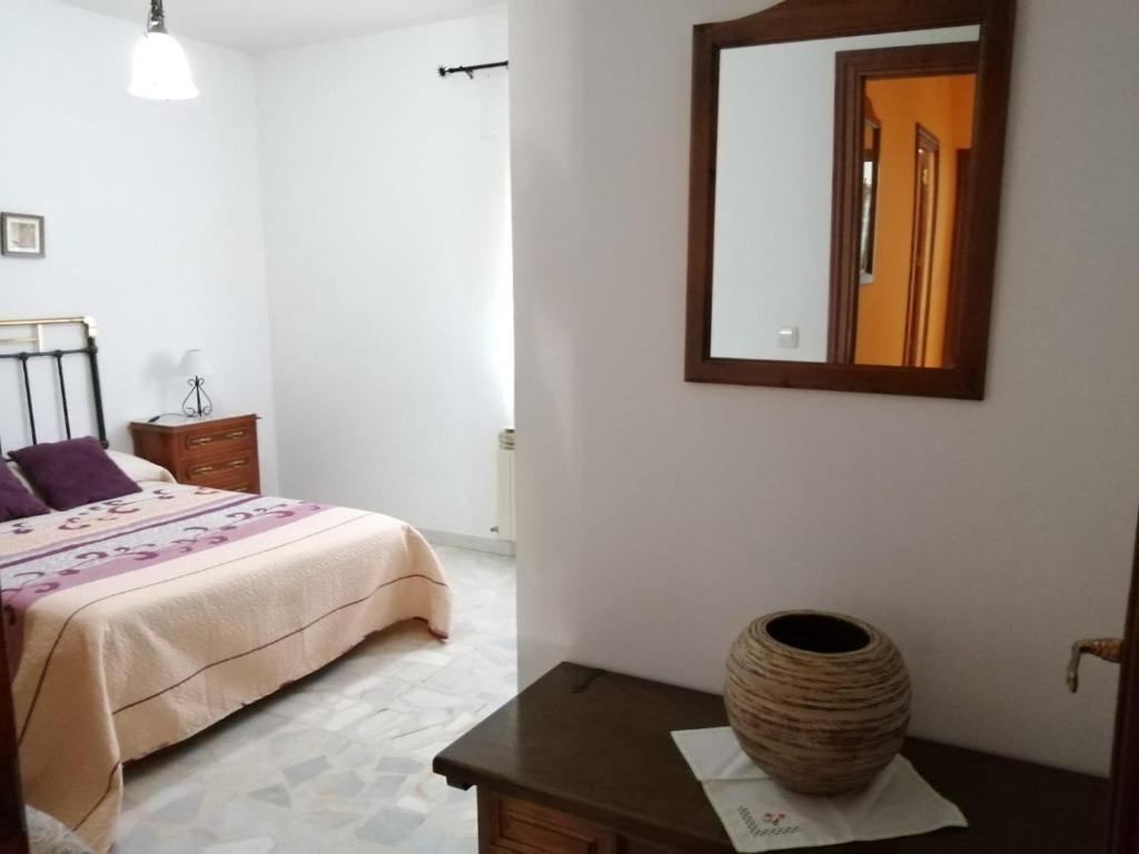 Postel nebo postele na pokoji v ubytování Casa rural Las Erillas