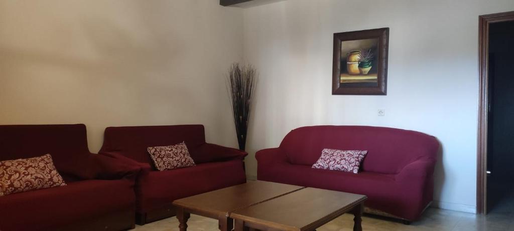 Posezení v ubytování Casa rural Las Erillas