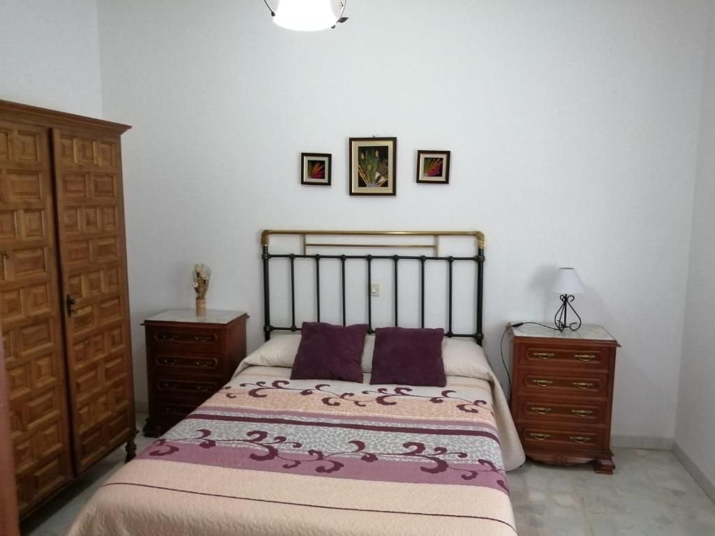 Postel nebo postele na pokoji v ubytování Casa rural Las Erillas