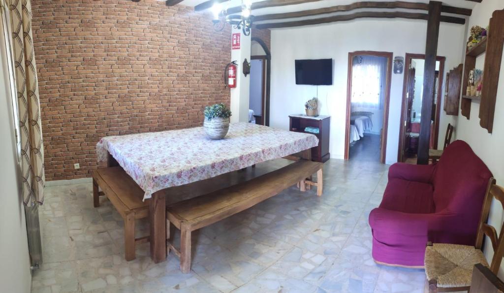 Postel nebo postele na pokoji v ubytování Casa rural Las Erillas