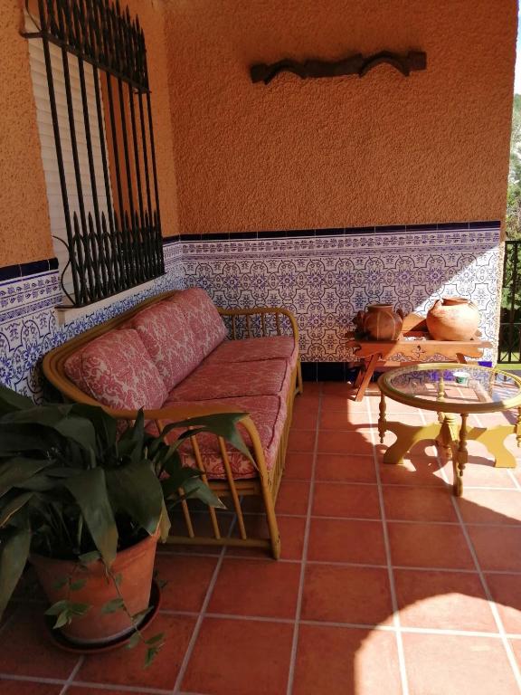 Posezení v ubytování Casa rural Las Erillas