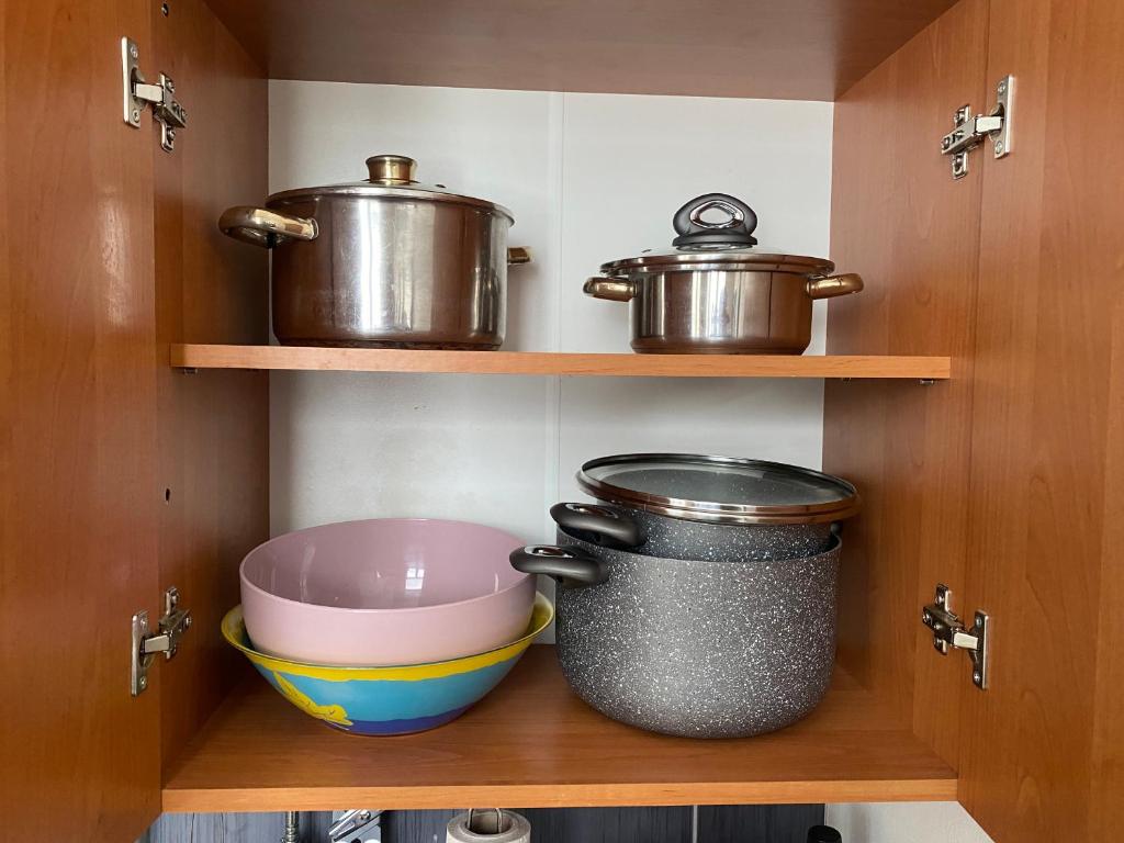 Kuchyň nebo kuchyňský kout v ubytování Apartmán v Lesní