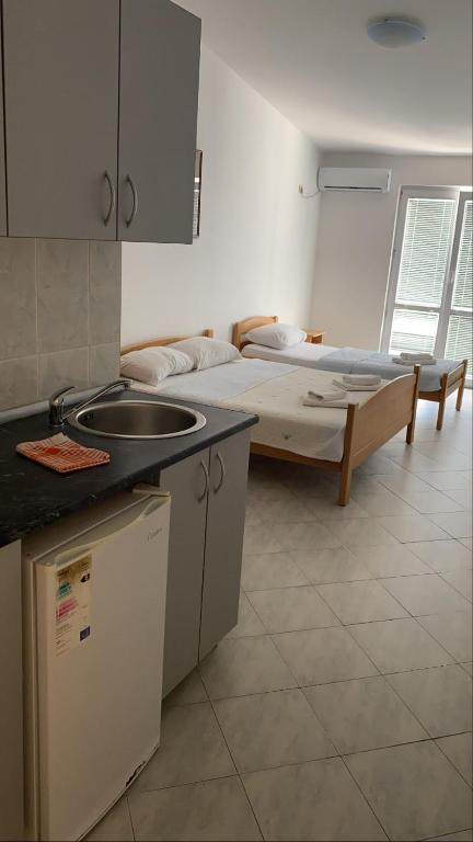 Kuchyň nebo kuchyňský kout v ubytování Guest house Perović