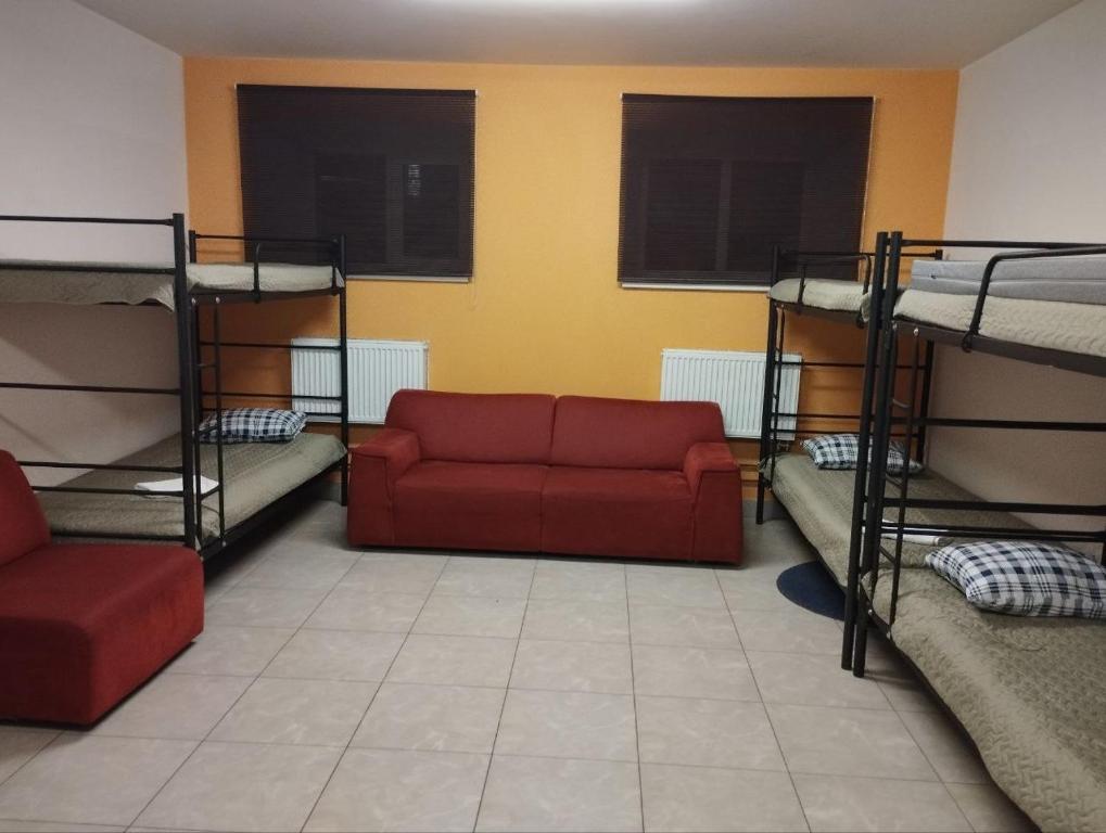 Postel nebo postele na pokoji v ubytování Centro Hostel
