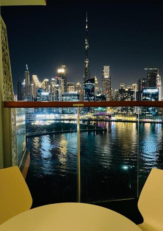 It is a great view at night from your balcony and even from bed