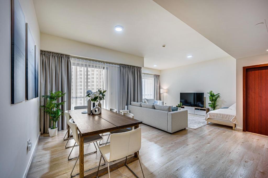 New sea view Rimal 2BD in front of the beach