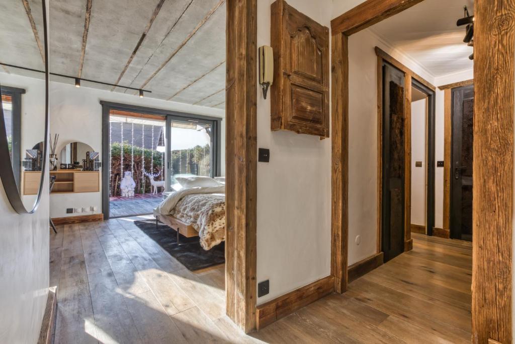 Posedenie v ubytovaní Le petit cœur de Megève -Mont770-