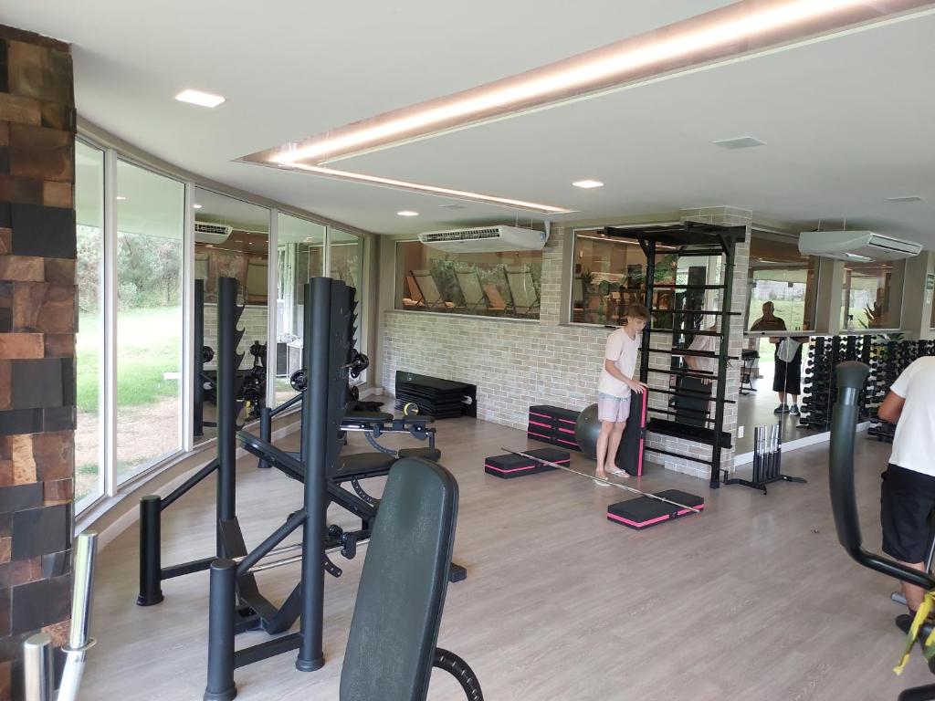 Fitness centrum a/nebo fitness zařízení v ubytování Golden Gramado Resort