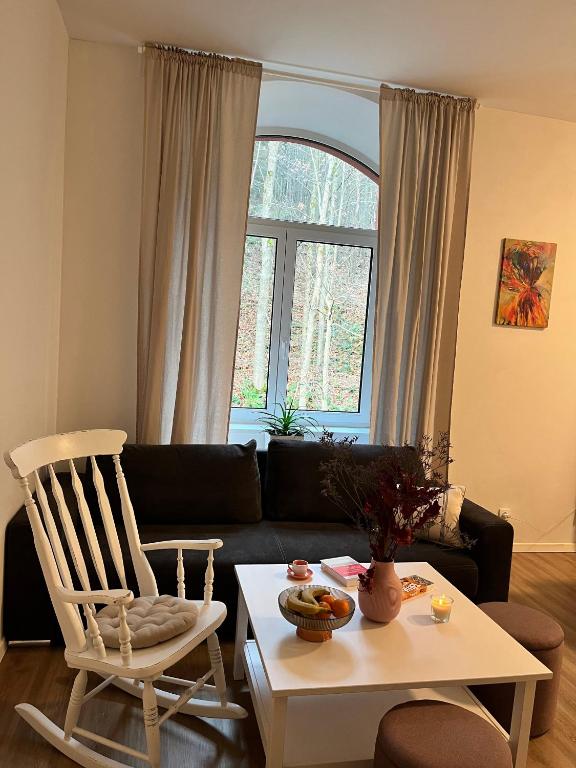 Posezení v ubytování Aviatik apartmány-Černý Důl