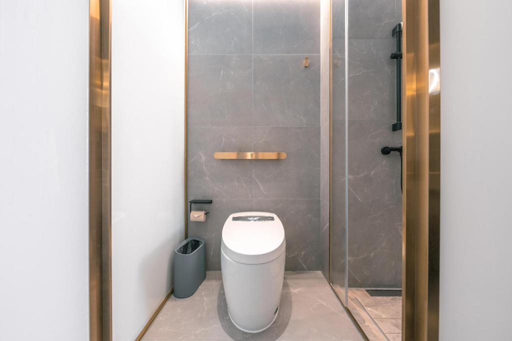 Koupelna v ubytování Atour X Hotel Shanghai Pudong Babaiban