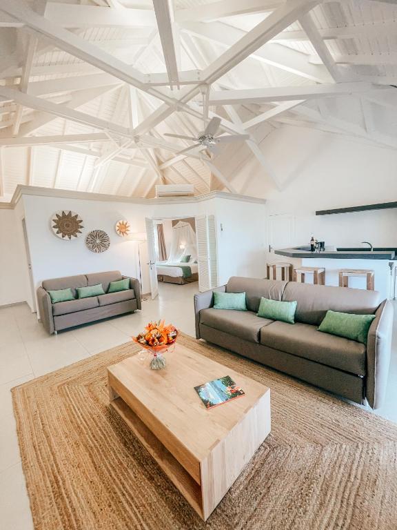 Posezení v ubytování Hotel La Plantation