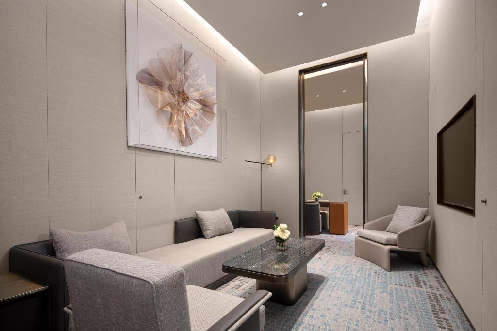 Posezení v ubytování Crowne Plaza Chaozhou Riverside by IHG