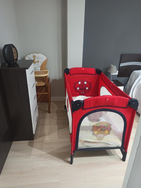 Posteľ alebo postele v izbe v ubytovaní Apartamento con parking privado gratis incluido