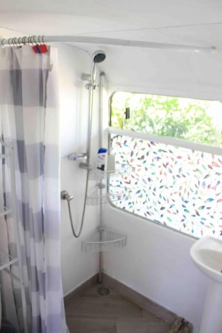 Koupelna v ubytování Casa Bus los Guanacastes