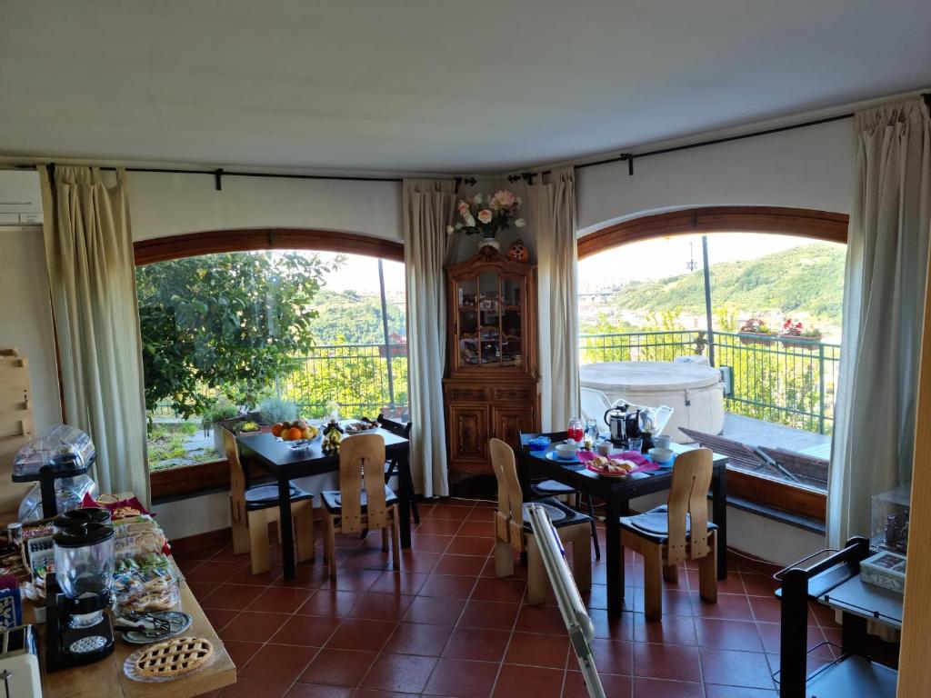 Posezení v ubytování B&B La Terrazza Sui Fieschi