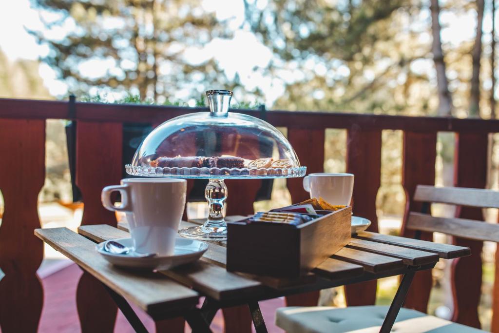 Příslušenství pro přípravu čaje a kávy v ubytování Parco Hotel Granaro