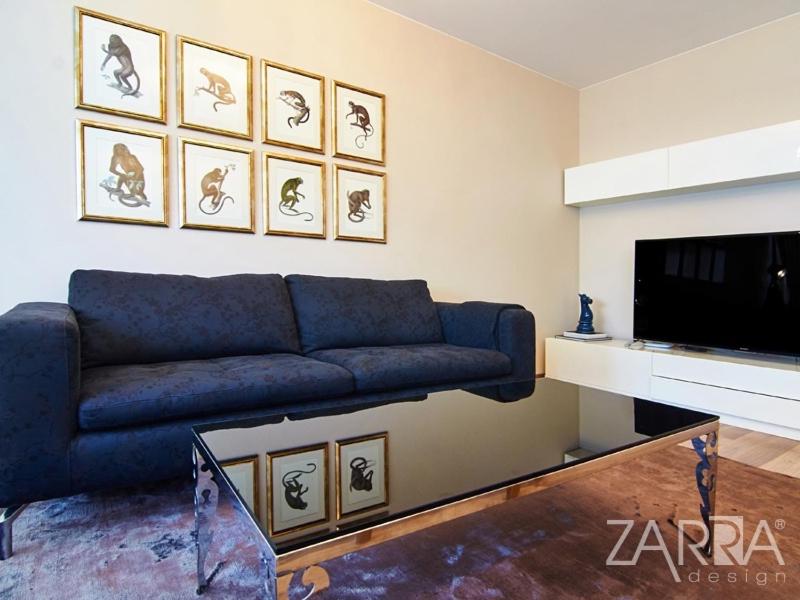 A seating area at Apartment Braila