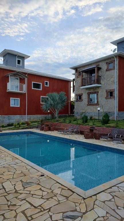 Swimmingpoolen hos eller tæt på Pousada Hilário ltda