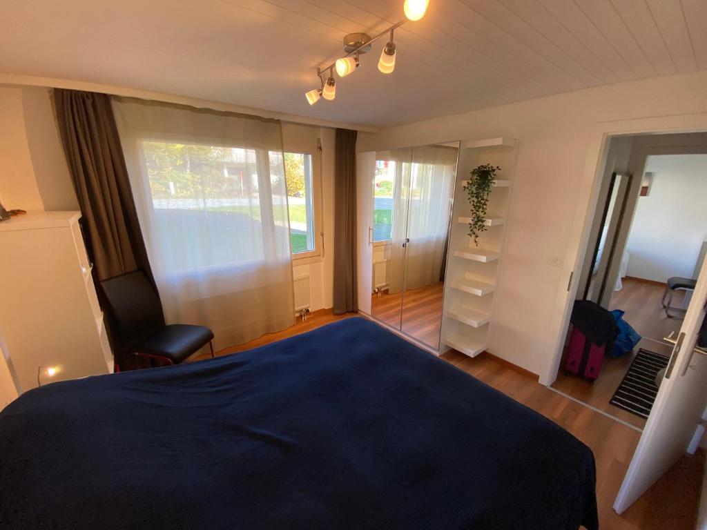 Letto o letti in una camera di Apartment Arvenbüel-Flüügespitz
