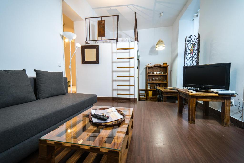 Istumisnurk majutusasutuses Singular apartamento en Delicias by beBalmy