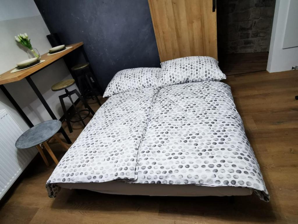 Voodi või voodid majutusasutuse Sunset soul apartment & sauna toas