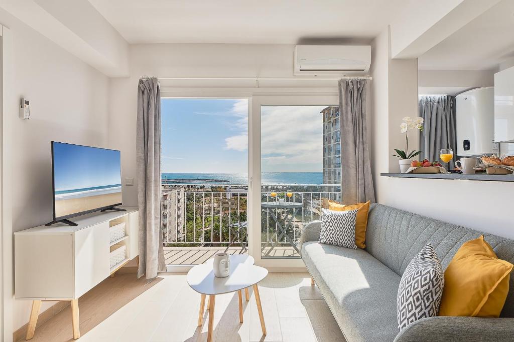 TV a/nebo společenská místnost v ubytování Sea Horizon
