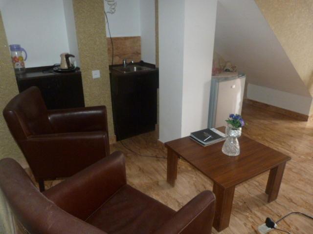 Kuchyň nebo kuchyňský kout v ubytování Old Capital