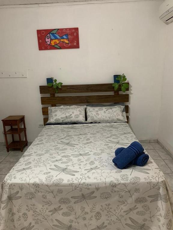 Postel nebo postele na pokoji v ubytování Hospedaje Las Canelas
