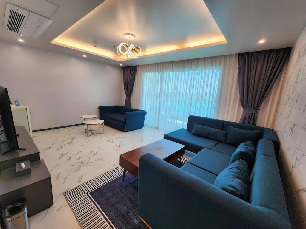 Posezení v ubytování Cube9 Resort & Spa 큐브9 리조트 & 스파